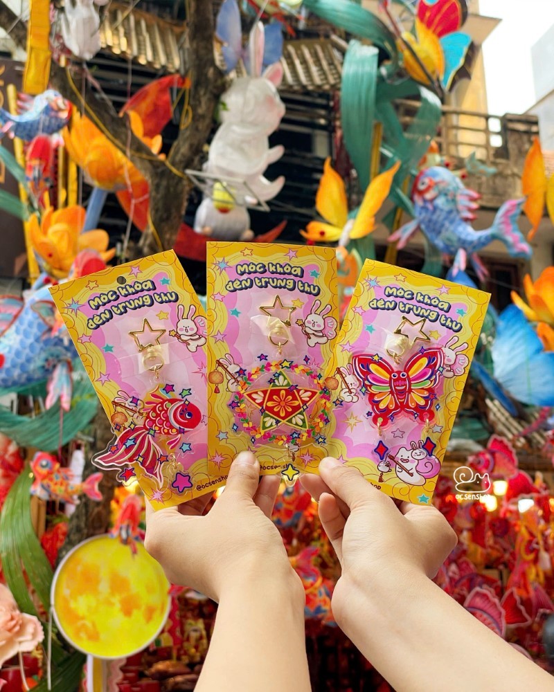 Móc khóa đèn Trung thu