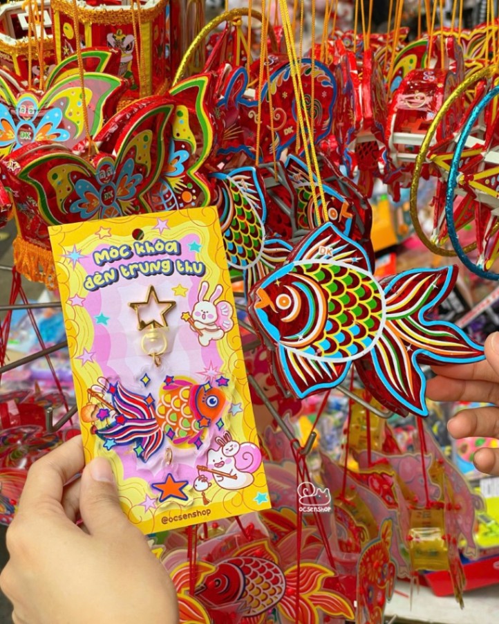 Móc khóa đèn Trung thu