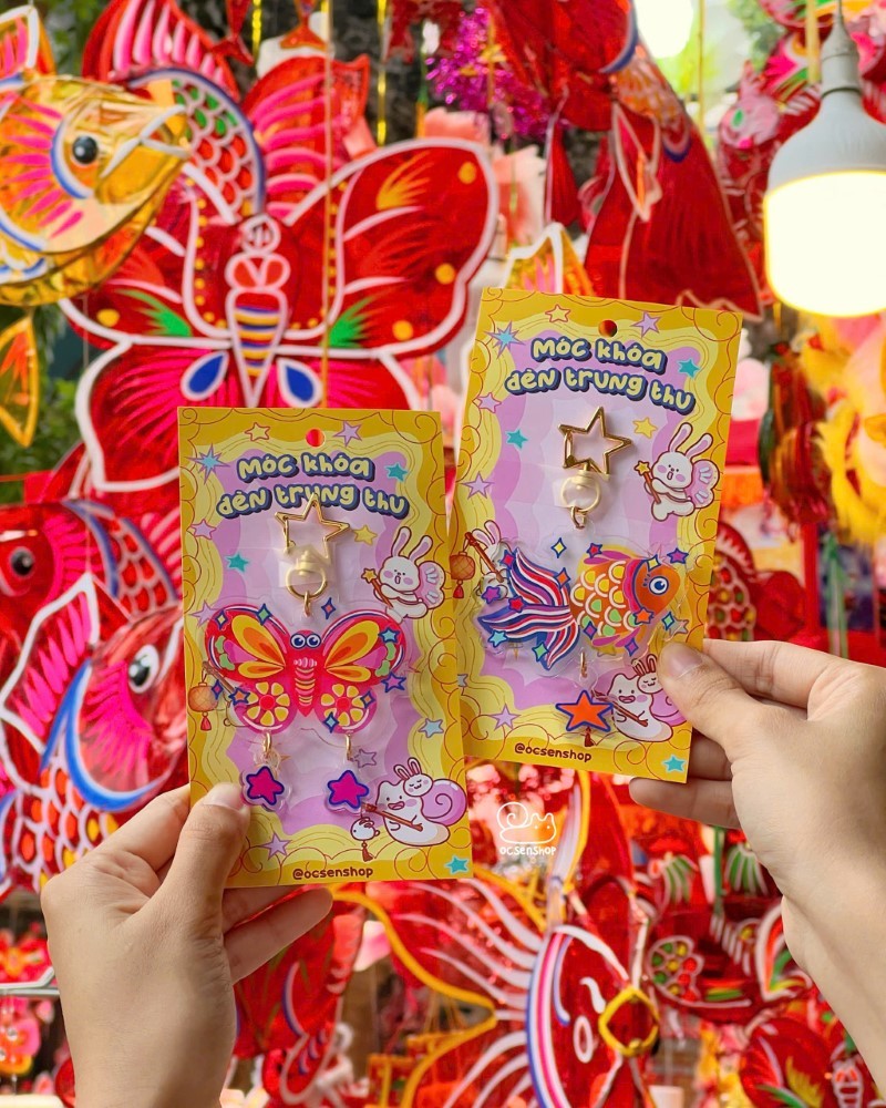 Móc khóa đèn Trung thu