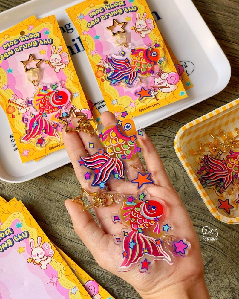 Móc khóa đèn Trung thu