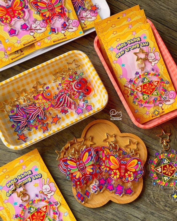 Móc khóa đèn Trung thu