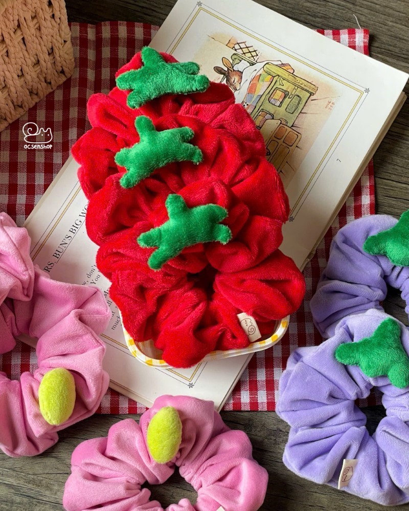Scrunchie bông Ốc sên