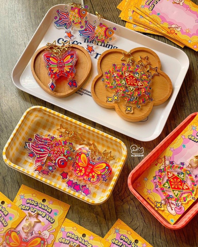 Móc khóa đèn Trung thu