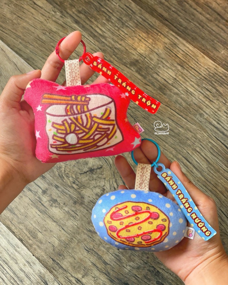 Móc khoá bông Ốc sên quà chiều