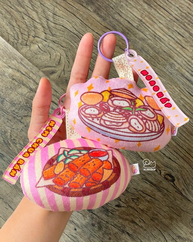 Móc khoá bông Ốc sên quà chiều