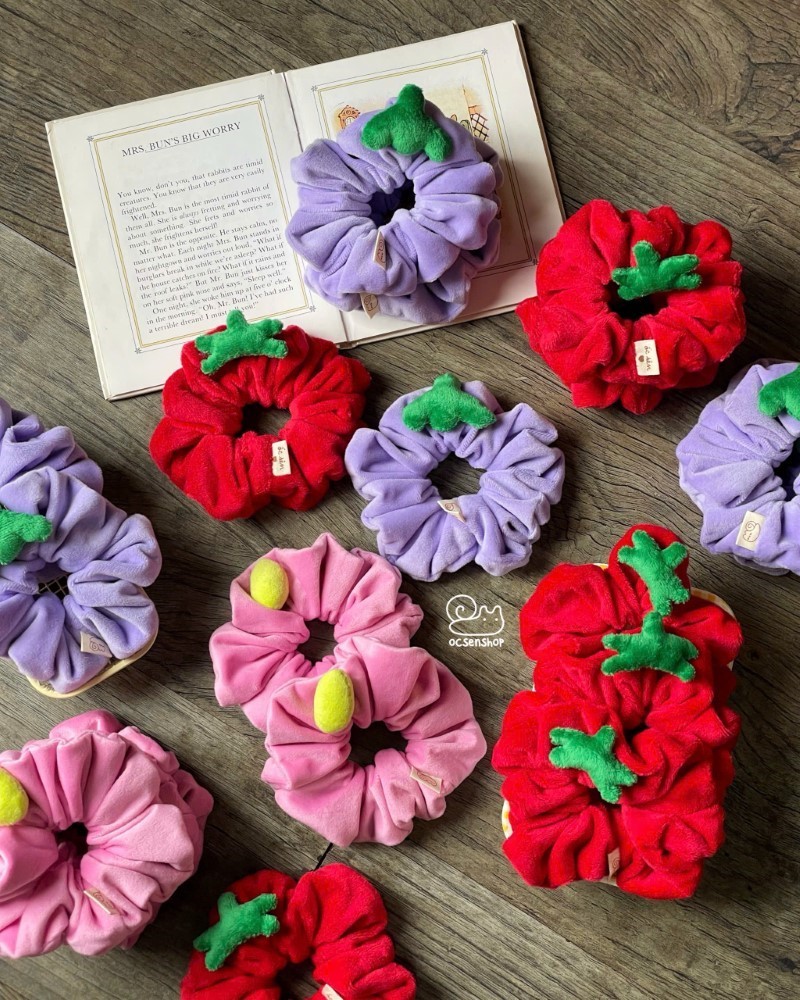 Scrunchie bông Ốc sên