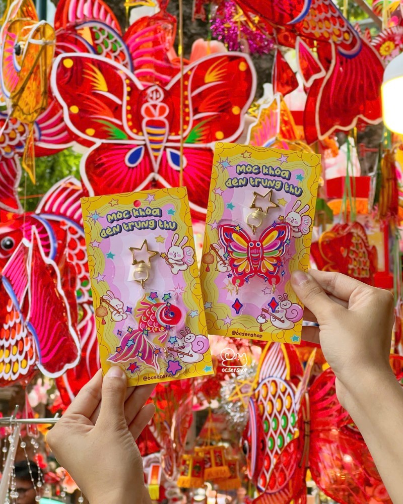 Móc khóa đèn Trung thu