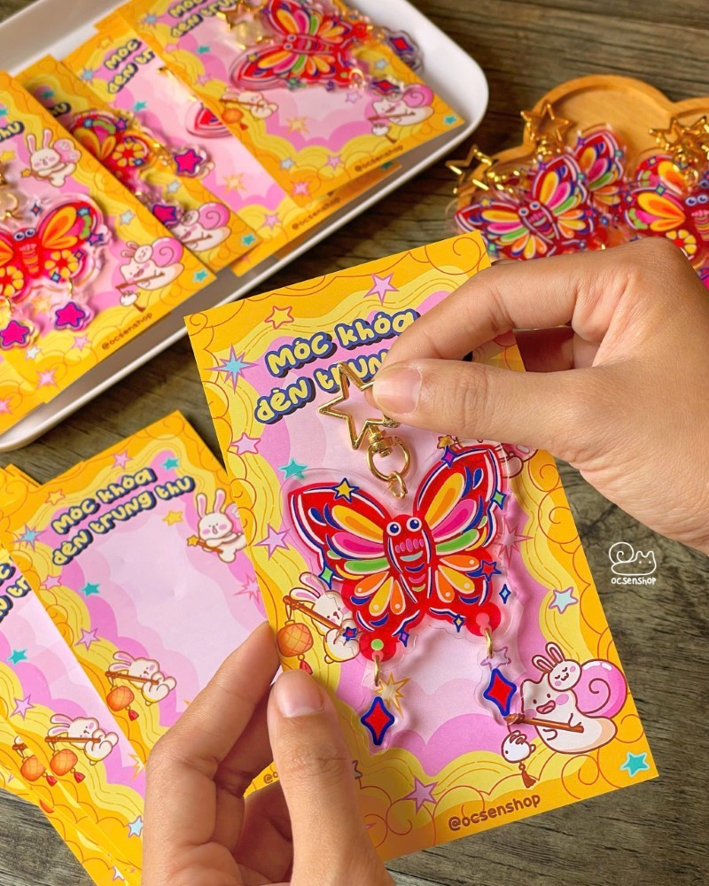 Móc khóa đèn Trung thu