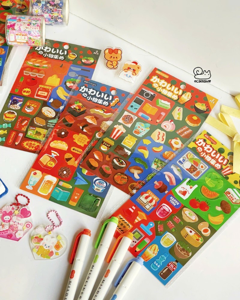 Sticker Đồ ăn Nhật (18x11cm)(2 tấm)