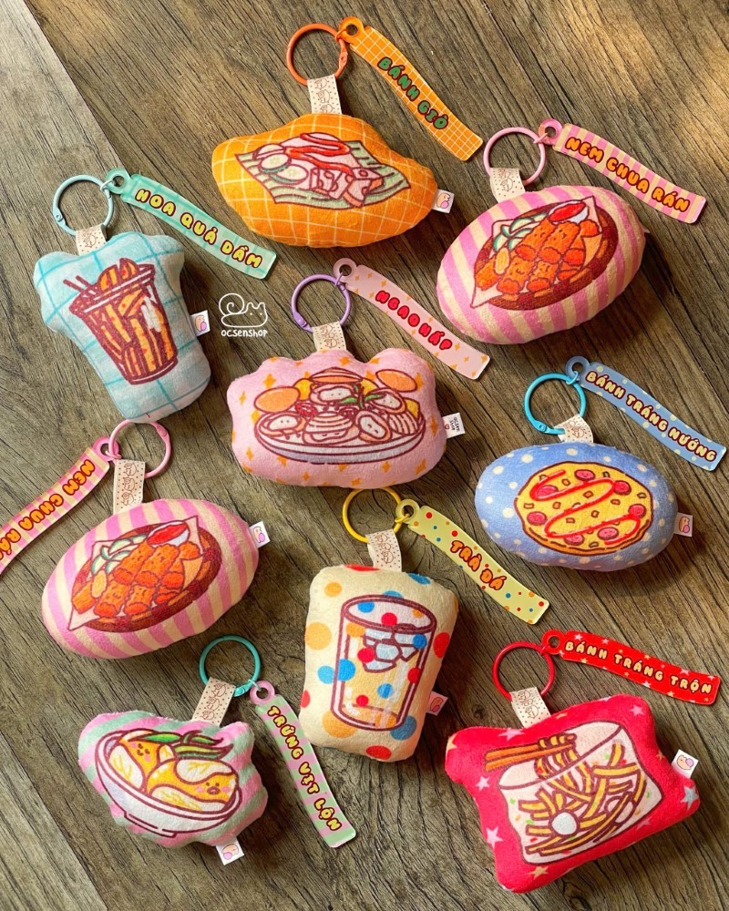 Móc khoá bông Ốc sên quà chiều