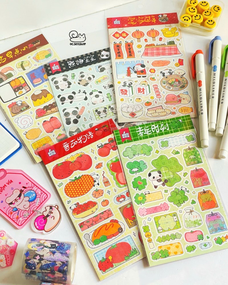 Sticker waka waka Panda (10x17cm)