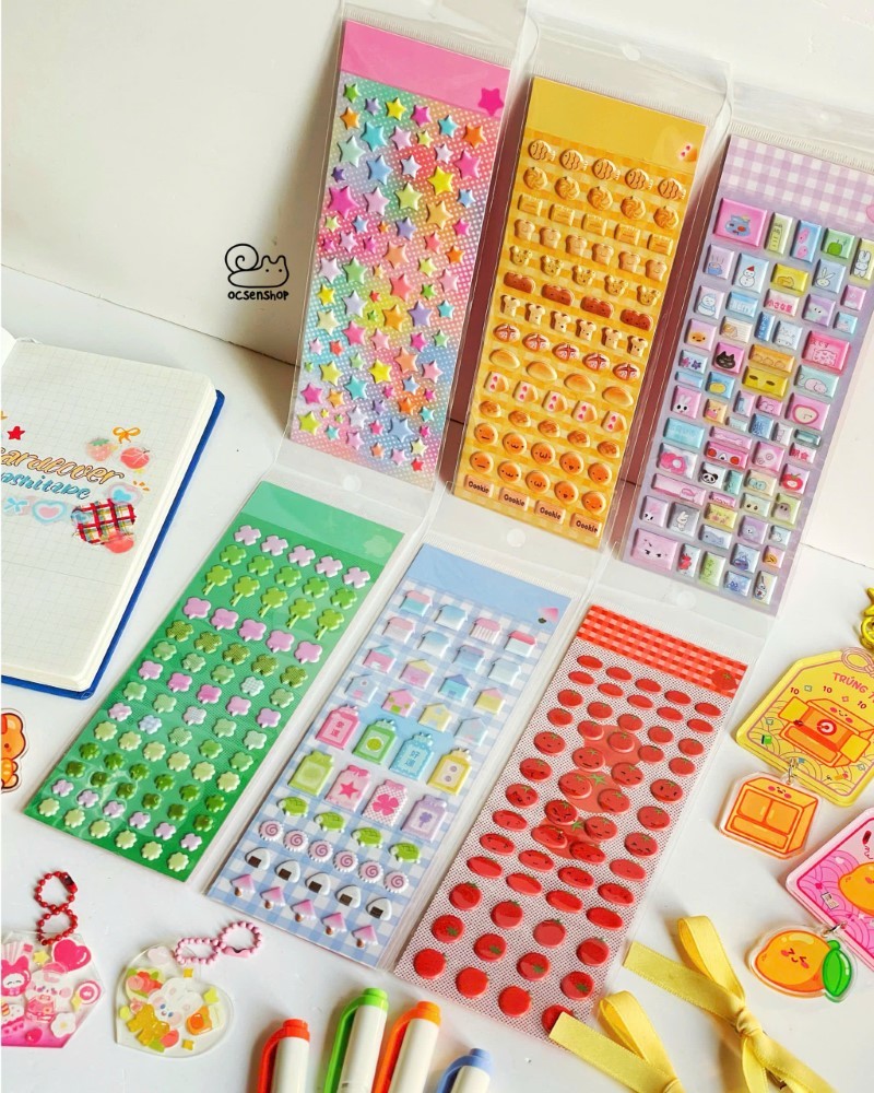 Sticker nổi waka waka (7x19cm)