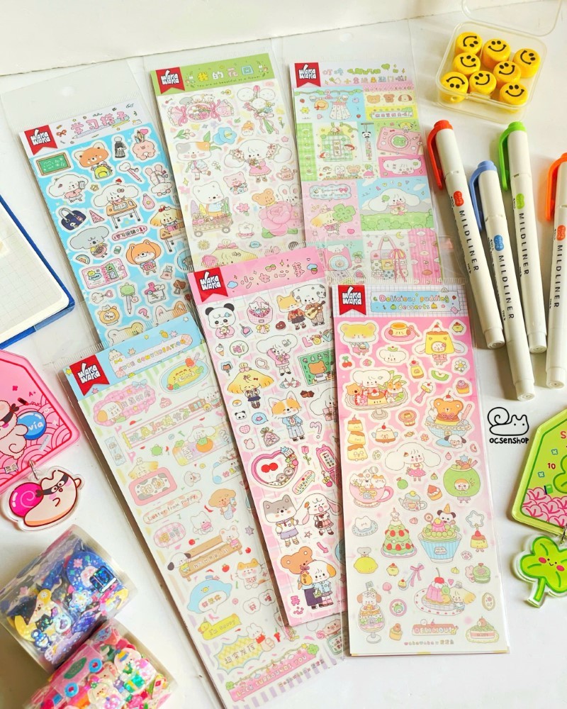 Sticker waka waka Động vật nhật (7x19cm)