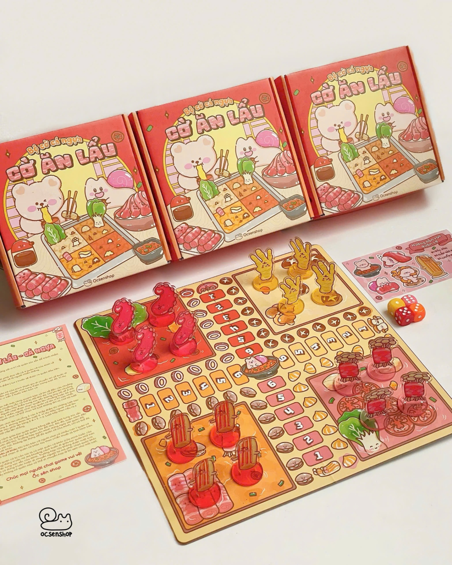 Bộ cờ ăn lẩu - Cờ cá ngựa