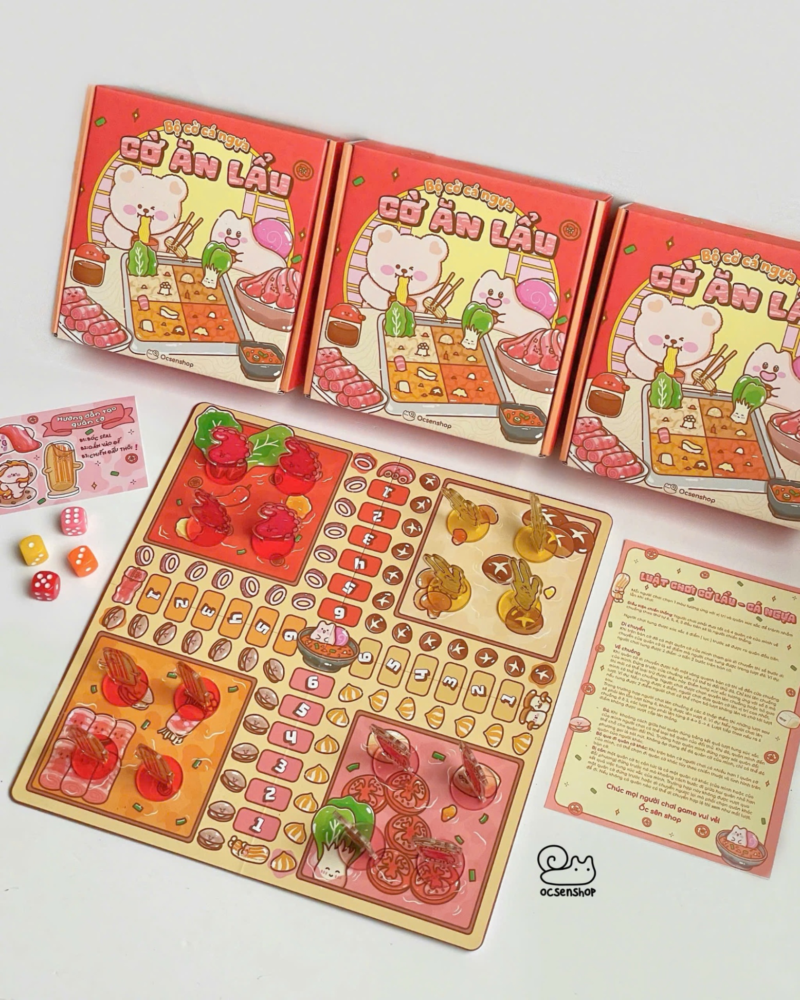 Bộ cờ ăn lẩu - Cờ cá ngựa