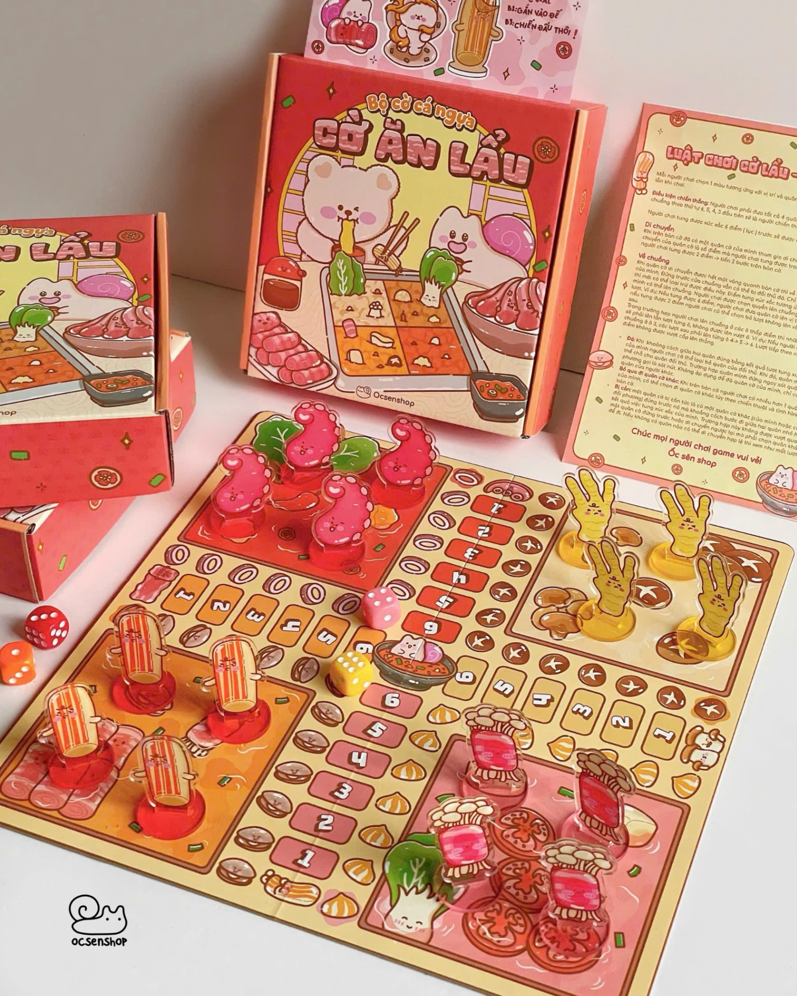 Bộ cờ ăn lẩu - Cờ cá ngựa