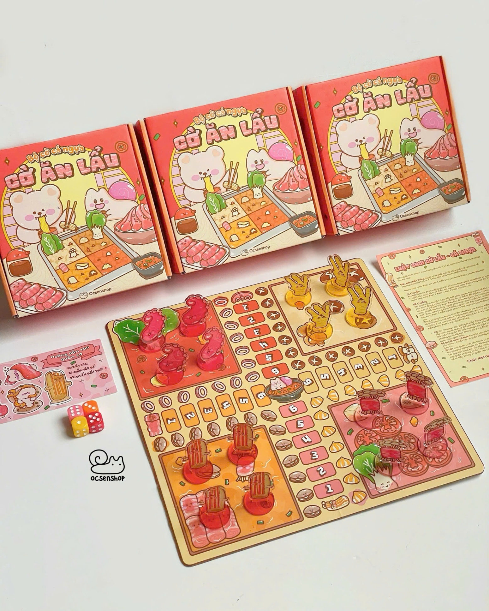 Bộ cờ ăn lẩu - Cờ cá ngựa