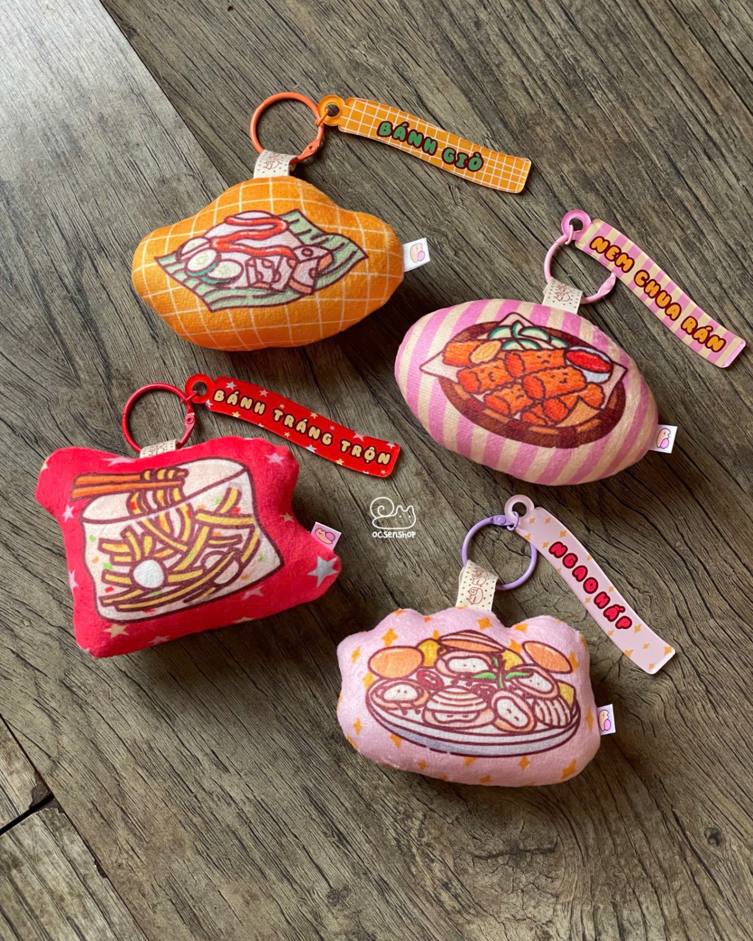 Móc khoá bông Ốc sên quà chiều