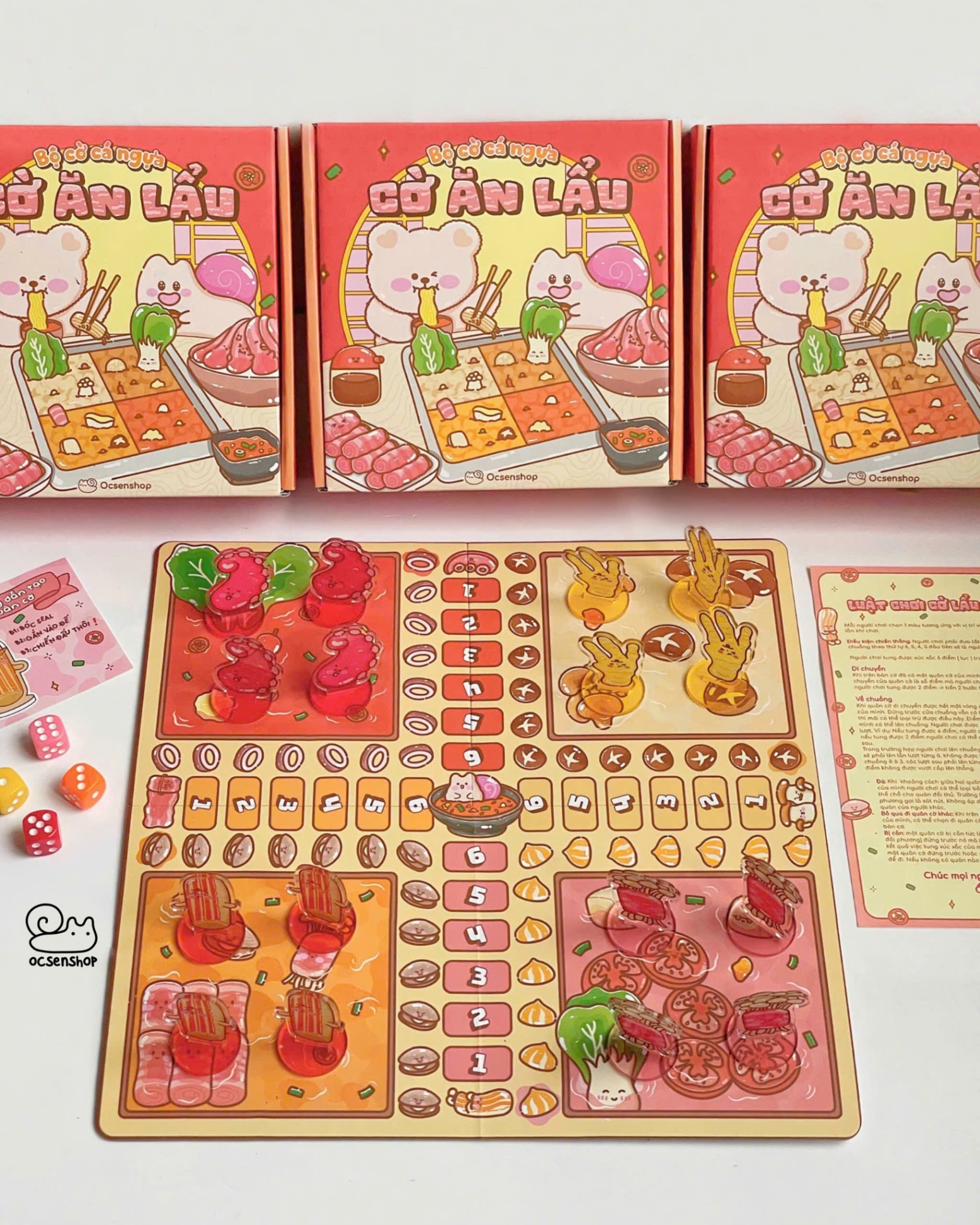 Bộ cờ ăn lẩu - Cờ cá ngựa