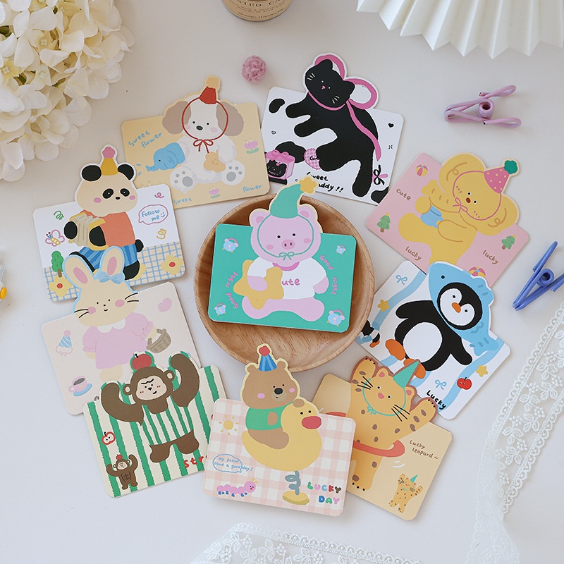 Thiệp nhỏ động vật (9,8x6,8cm)