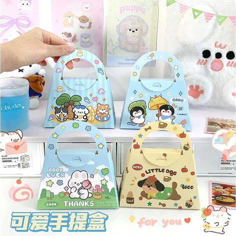 Hộp quà Động vật hình túi có quai xách