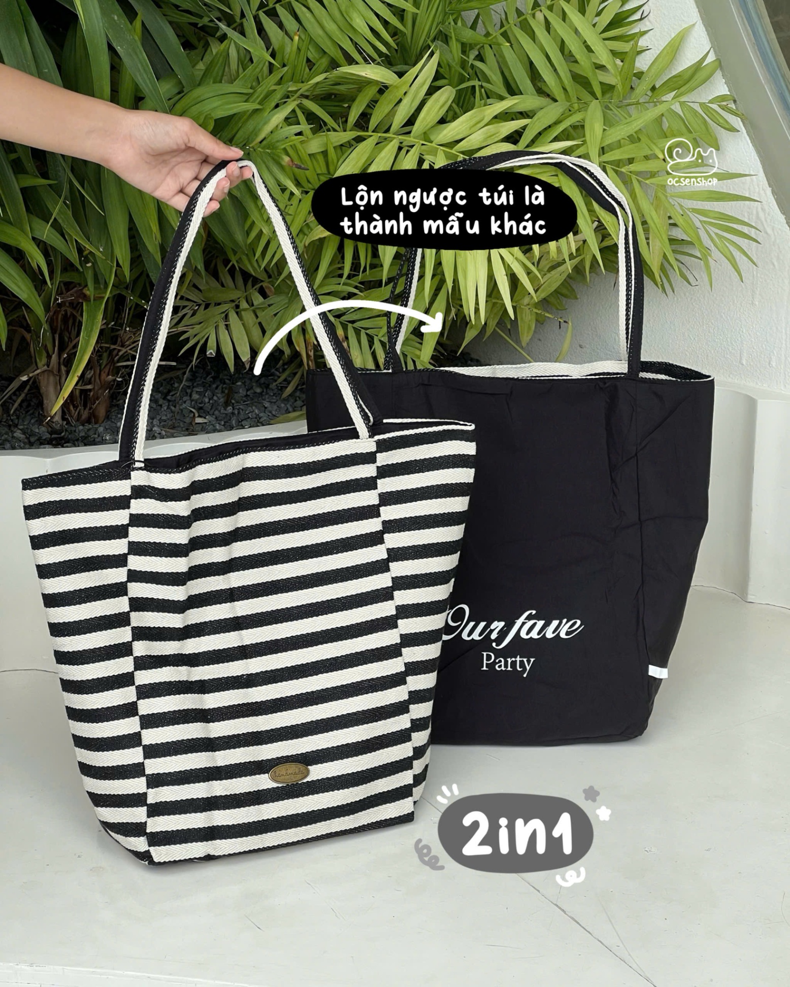 Totebag Our fave party 2 mặt