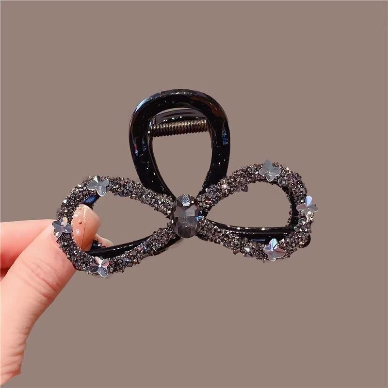 Kẹp càng cua hình nơ đính đá