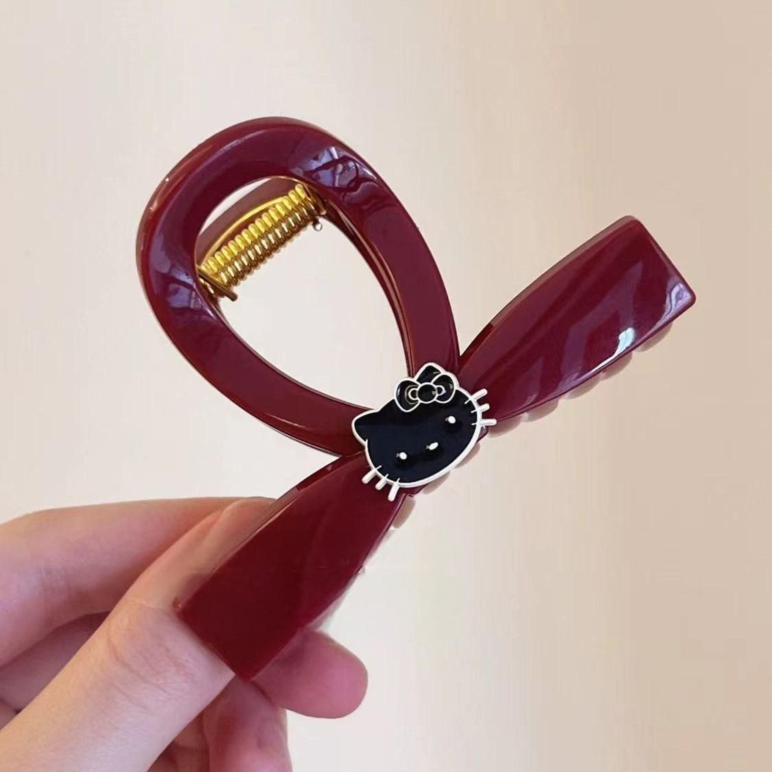 Kẹp càng cua Nơ Hello kitty (8cm)