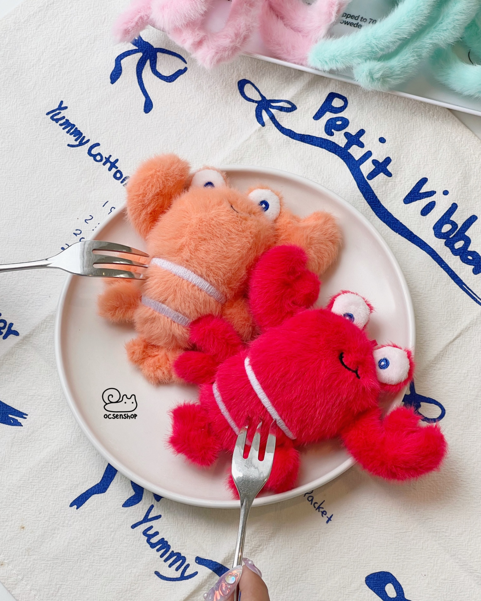 Móc khóa bông Tôm hùm (11cm)