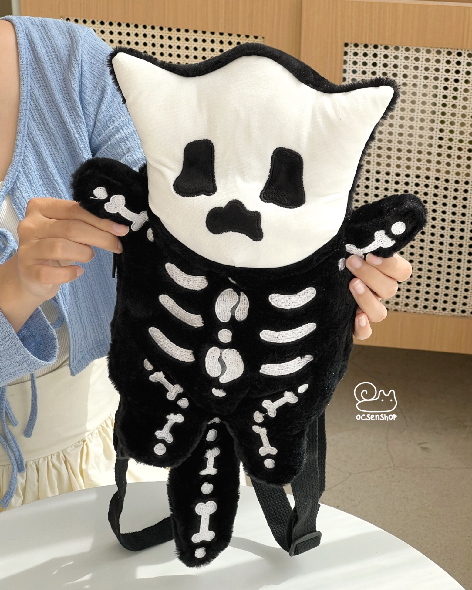 Balo bông hình Mèo bộ xương