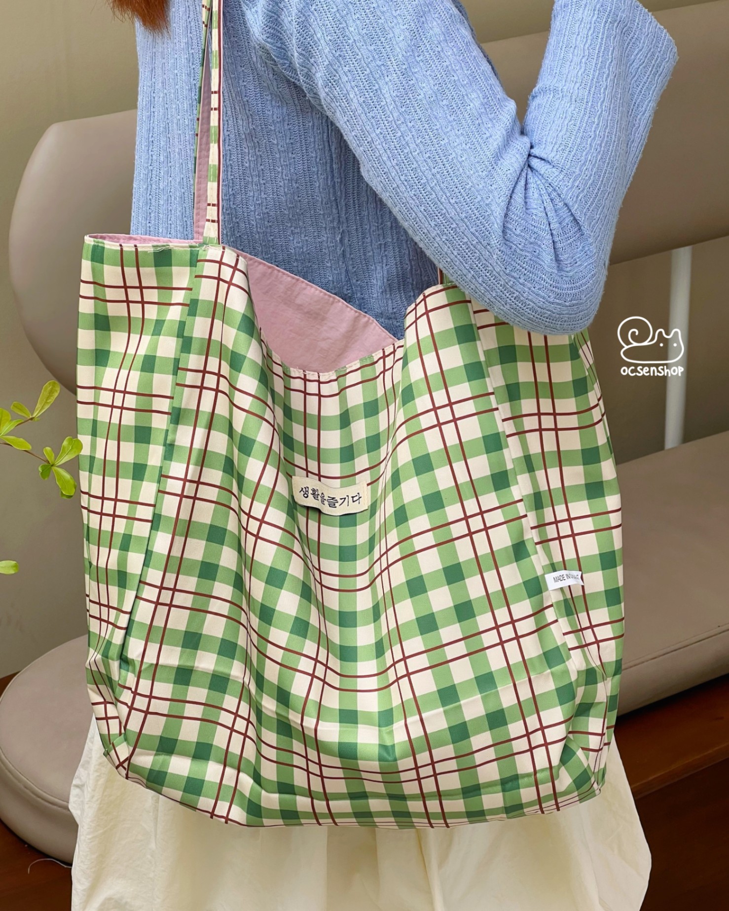 Totebag Yes honey all is well 2 mặt
