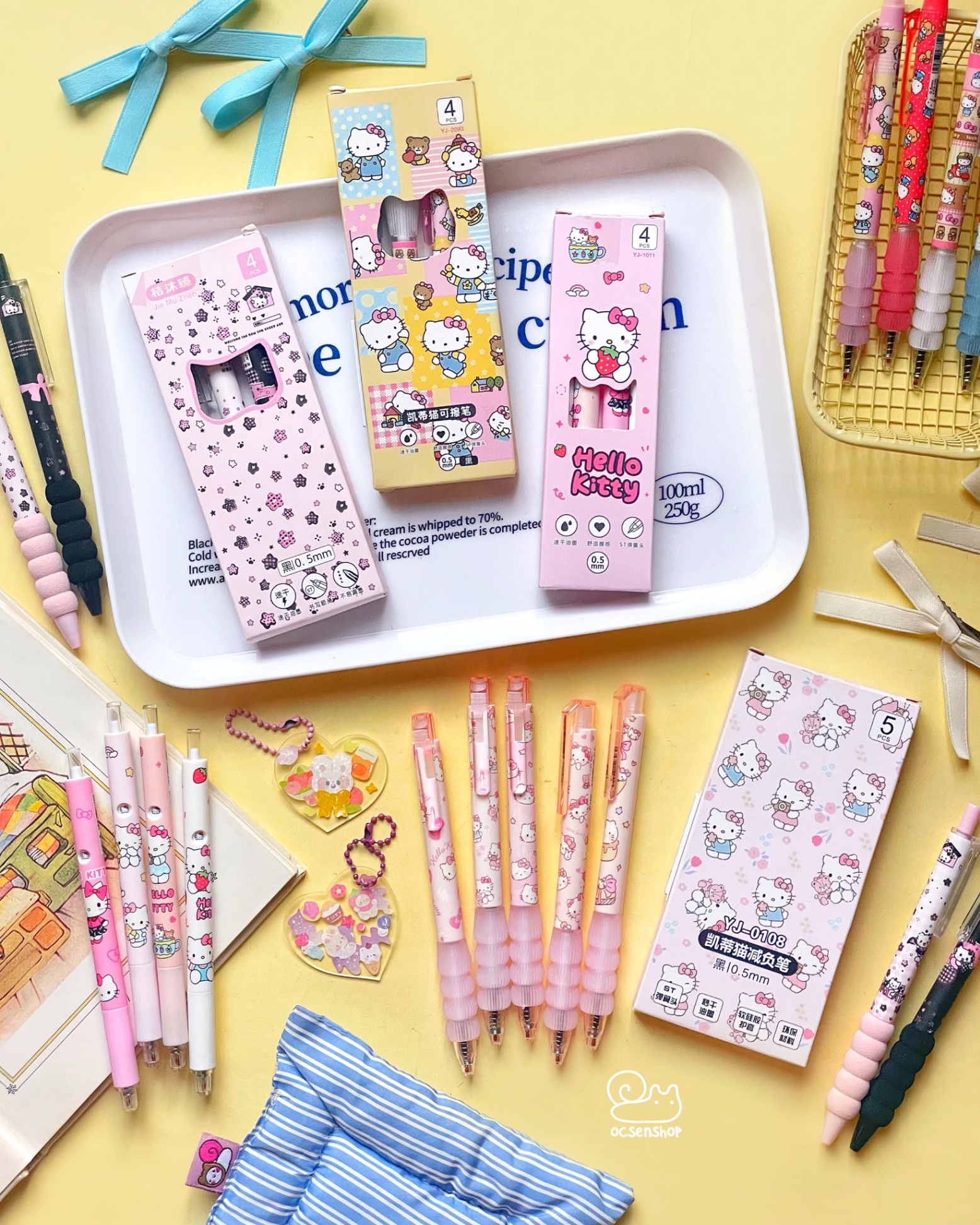 Set bút bi Hello Kitty (4c)(0,5mm)