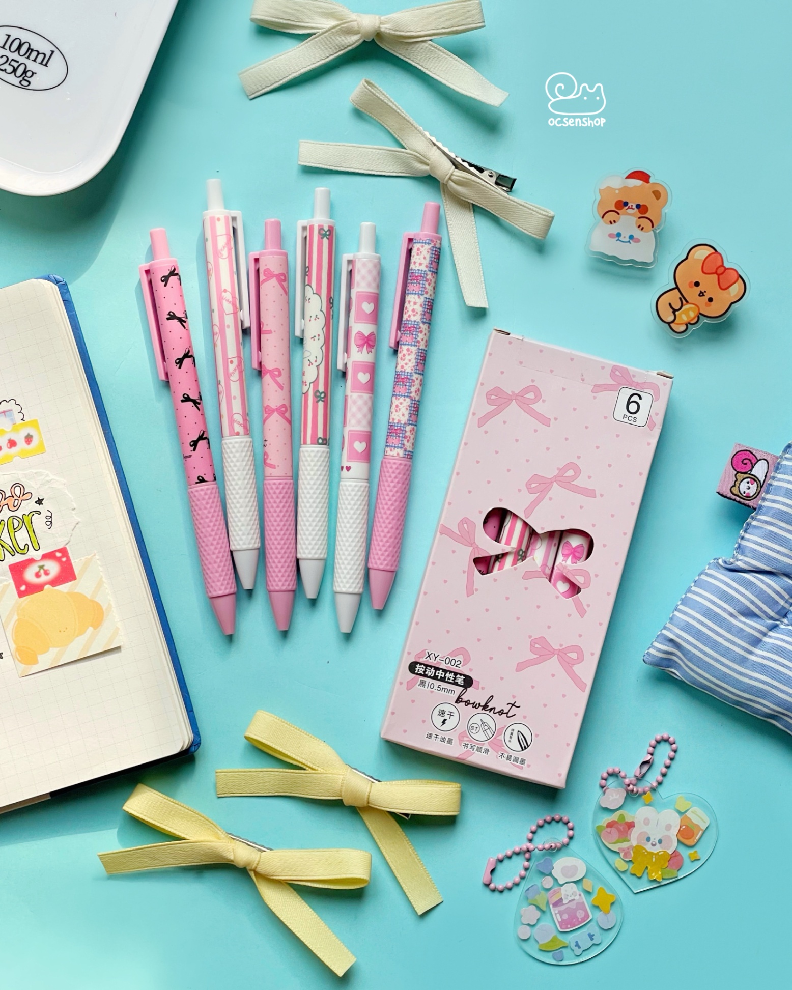 Set bút bi Bowknot (6pcs)