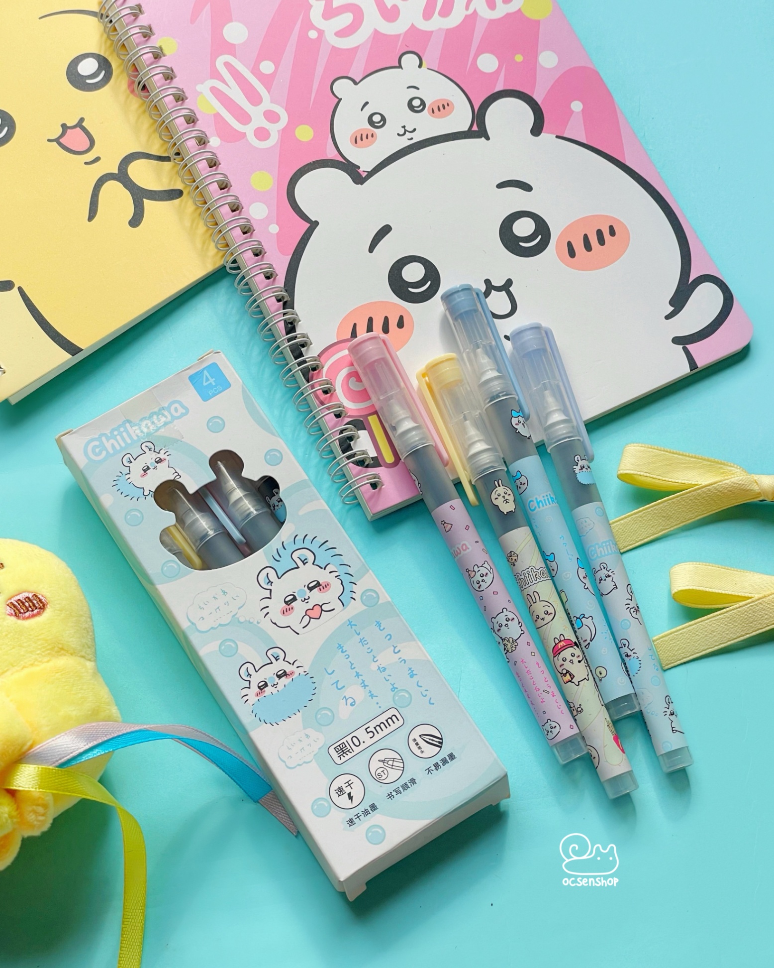 Set bút nước Chiikawa (4c)(0,5mm)