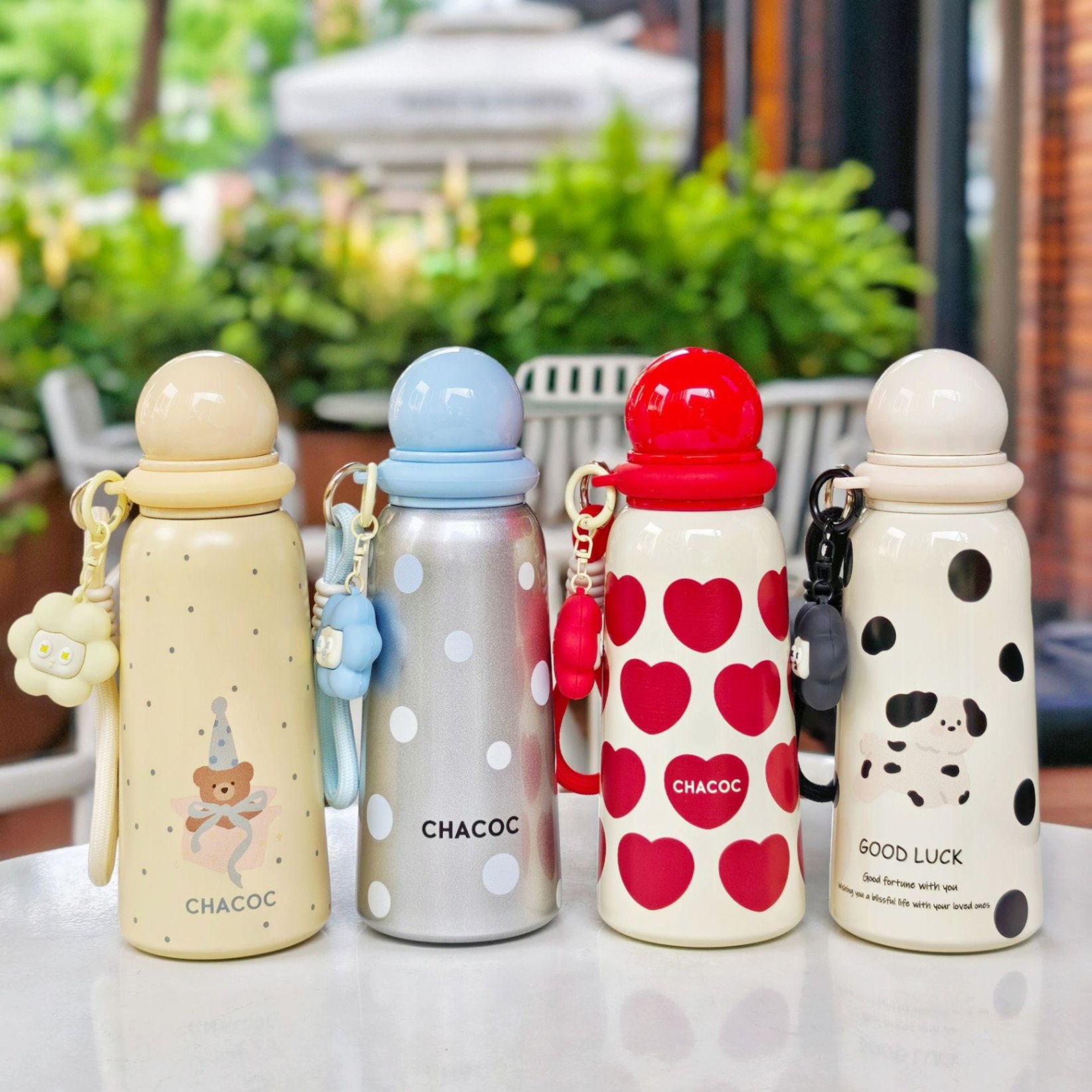 Bình giữ nhiệt nắp tròn Chacoc (400ml)