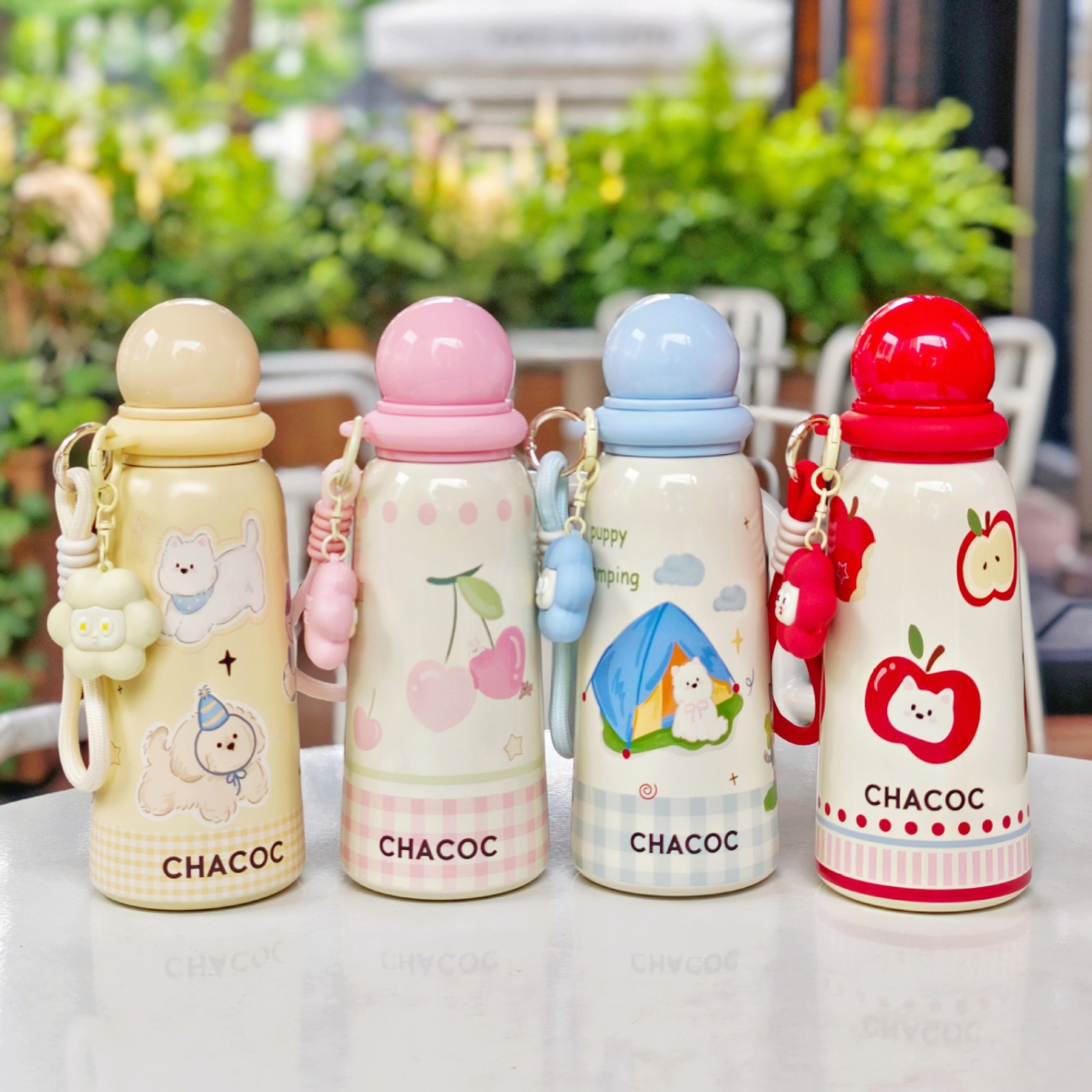 Bình giữ nhiệt nắp tròn Chacoc (400ml)
