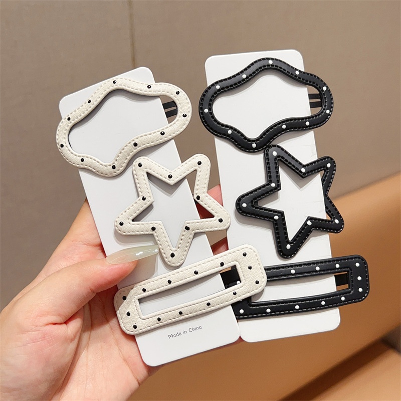 Set kẹp tóc chấm bi nhiều hình (2c)