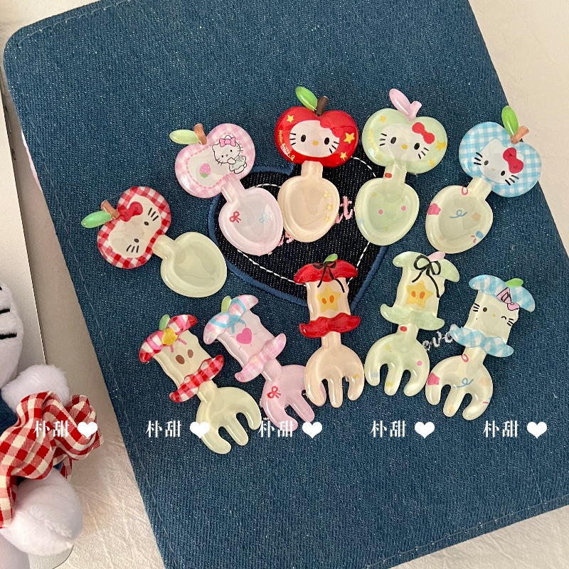 Kẹp tóc thìa dĩa Táo
