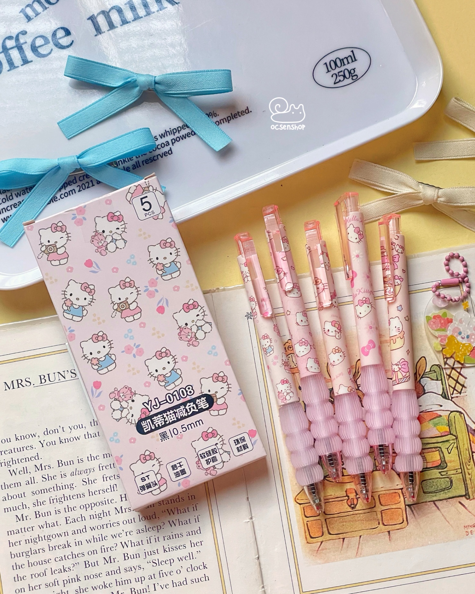 Set bút bi Hello Kitty YJ-0108 (5c)(0,5mm)