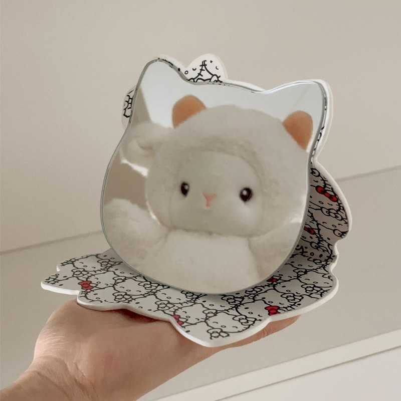 Gương gập to mặt Hello Kitty