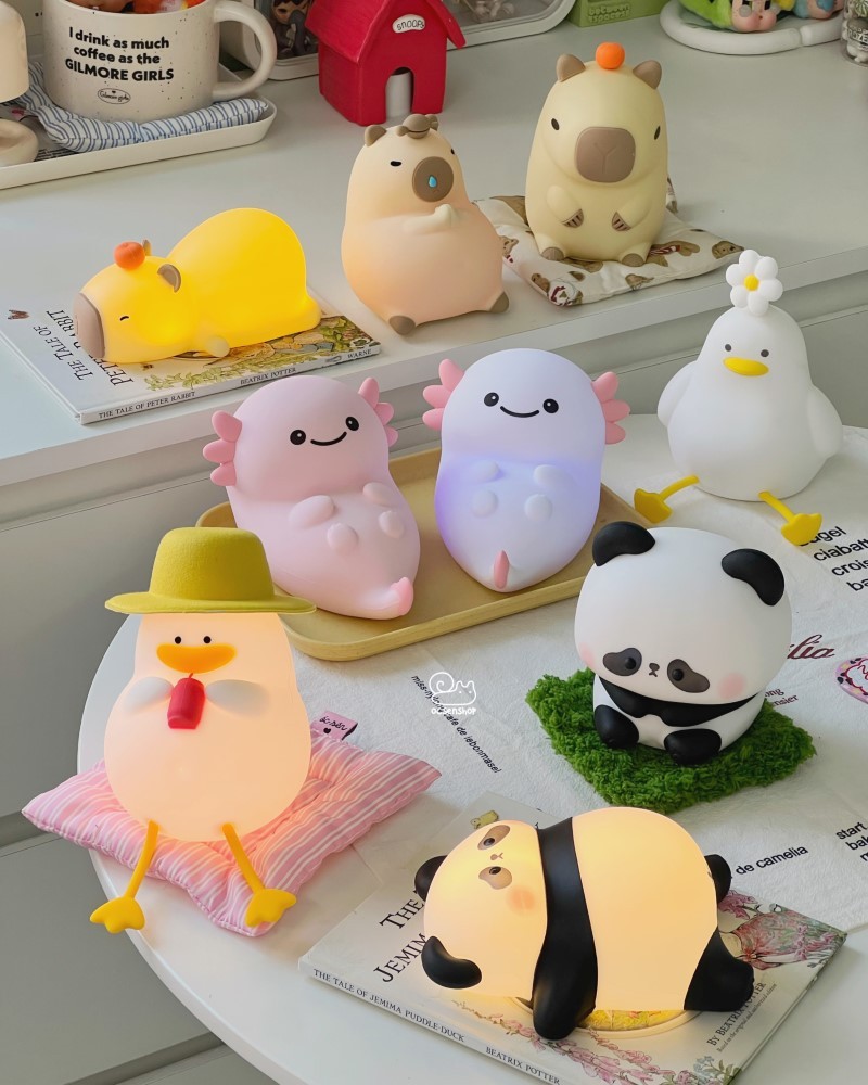 Đèn ngủ silicon Panda giang tay