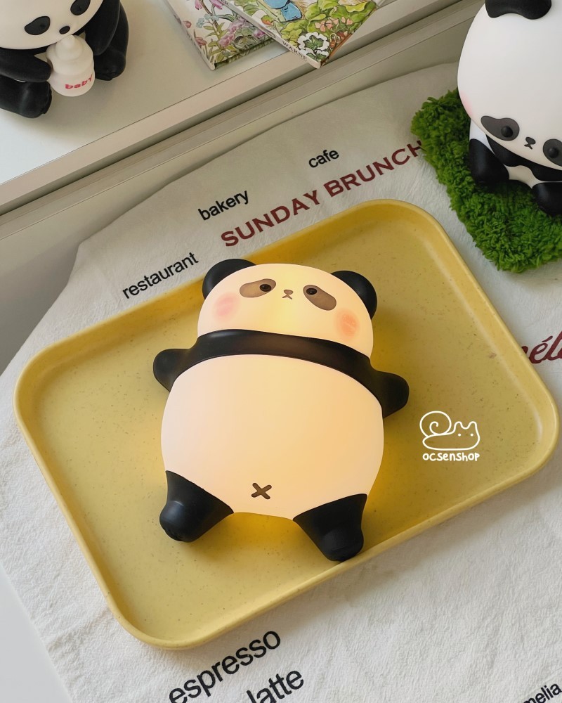 Đèn ngủ silicon Panda giang tay