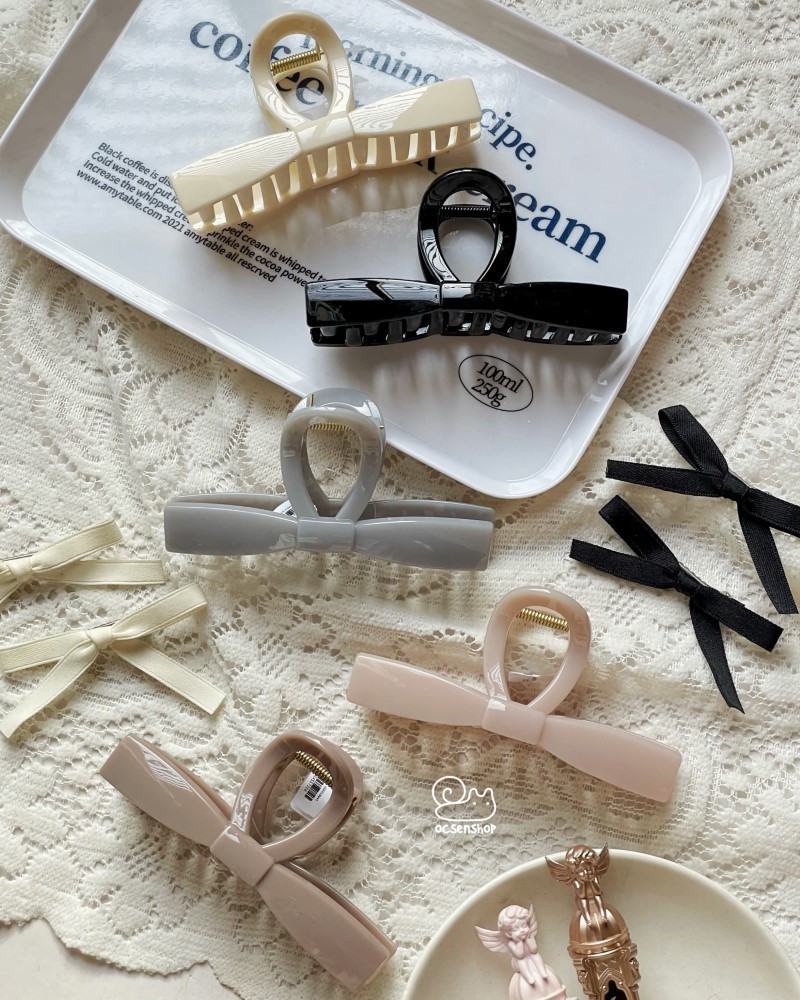 Kẹp càng cua Nơ bóng (13cm)