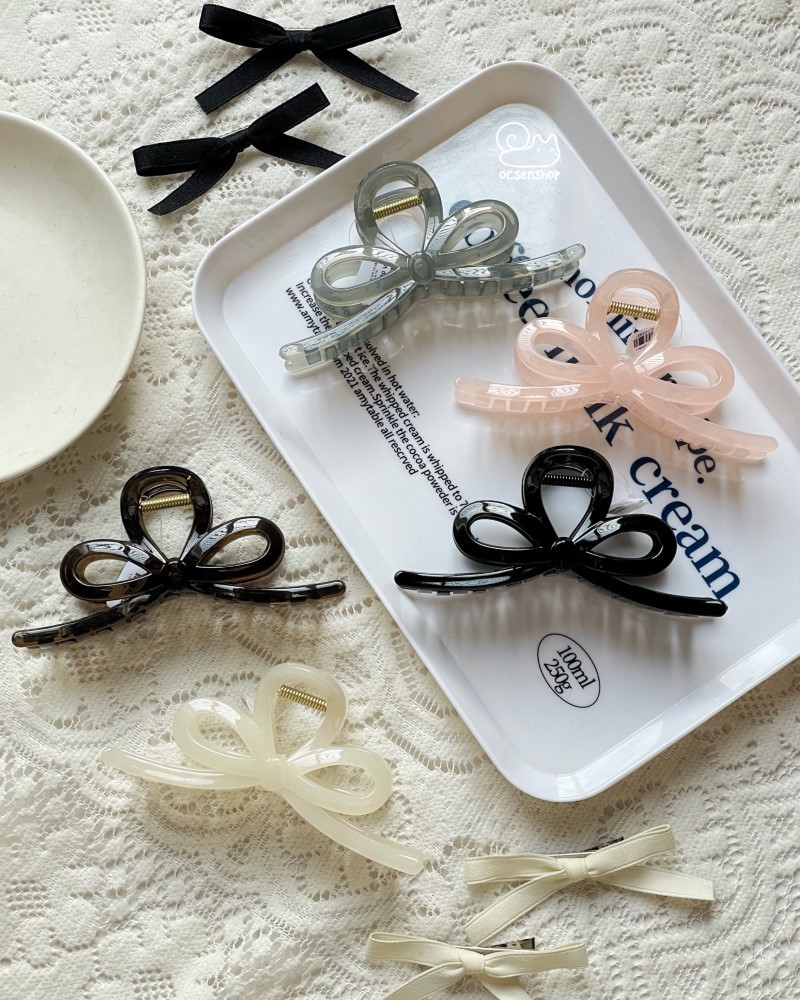 Kẹp càng cua Nơ dây dài(13cm)
