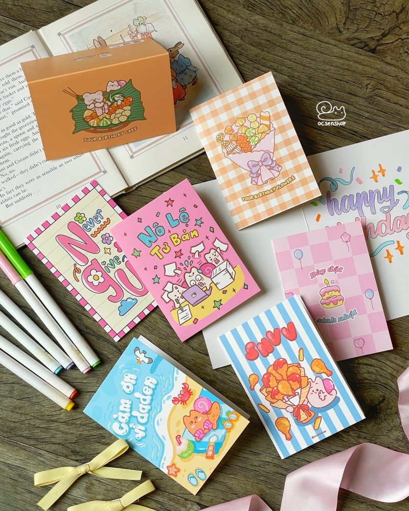 Thiệp Ốc sên khổng lồ