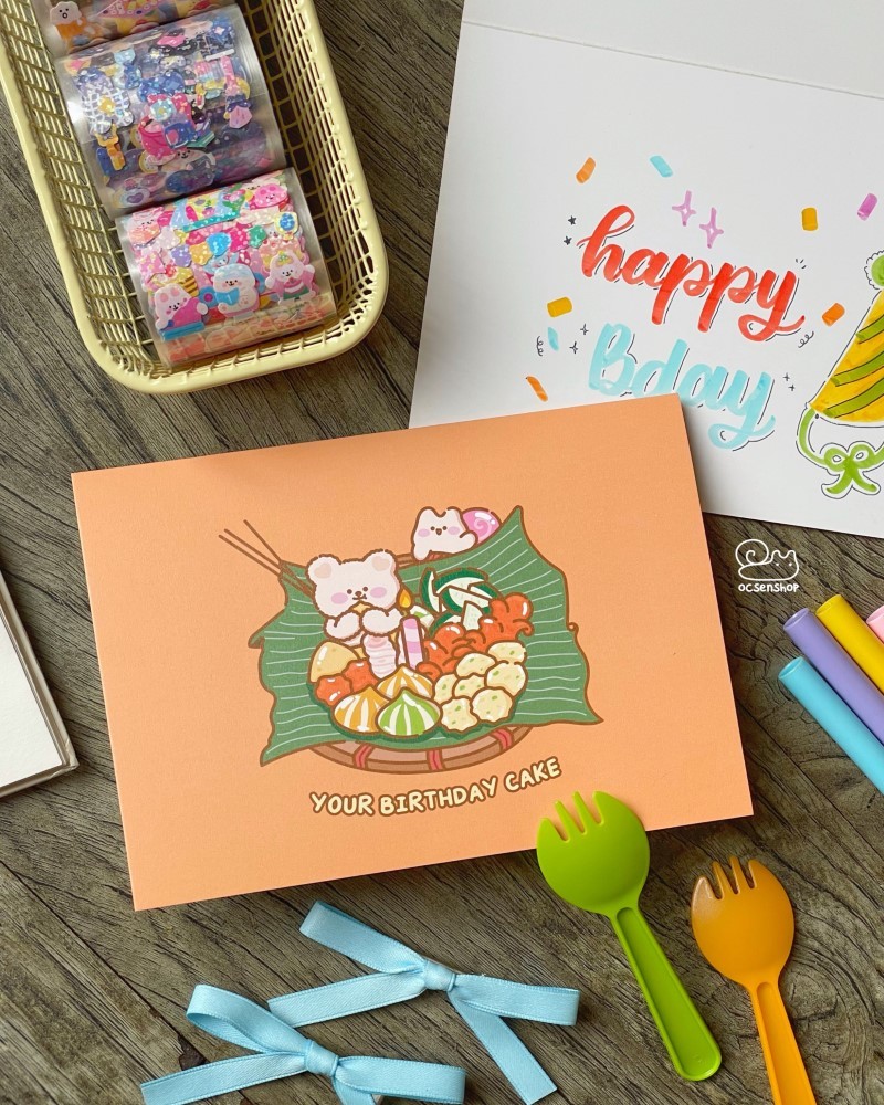 Thiệp Ốc sên khổng lồ