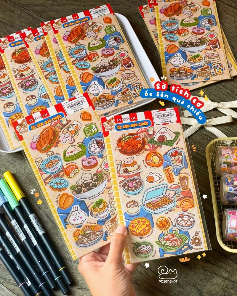 Sticker Ốc sên quà chiều