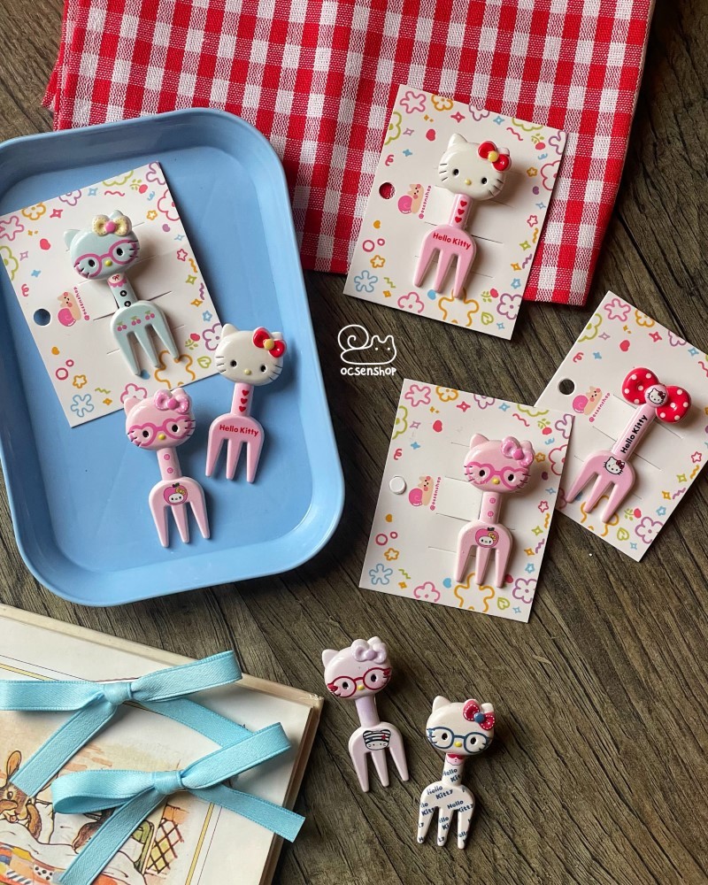 Kẹp tóc Hello Kitty hình dĩa