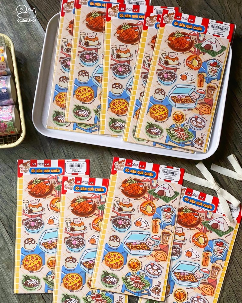 Sticker Ốc sên quà chiều