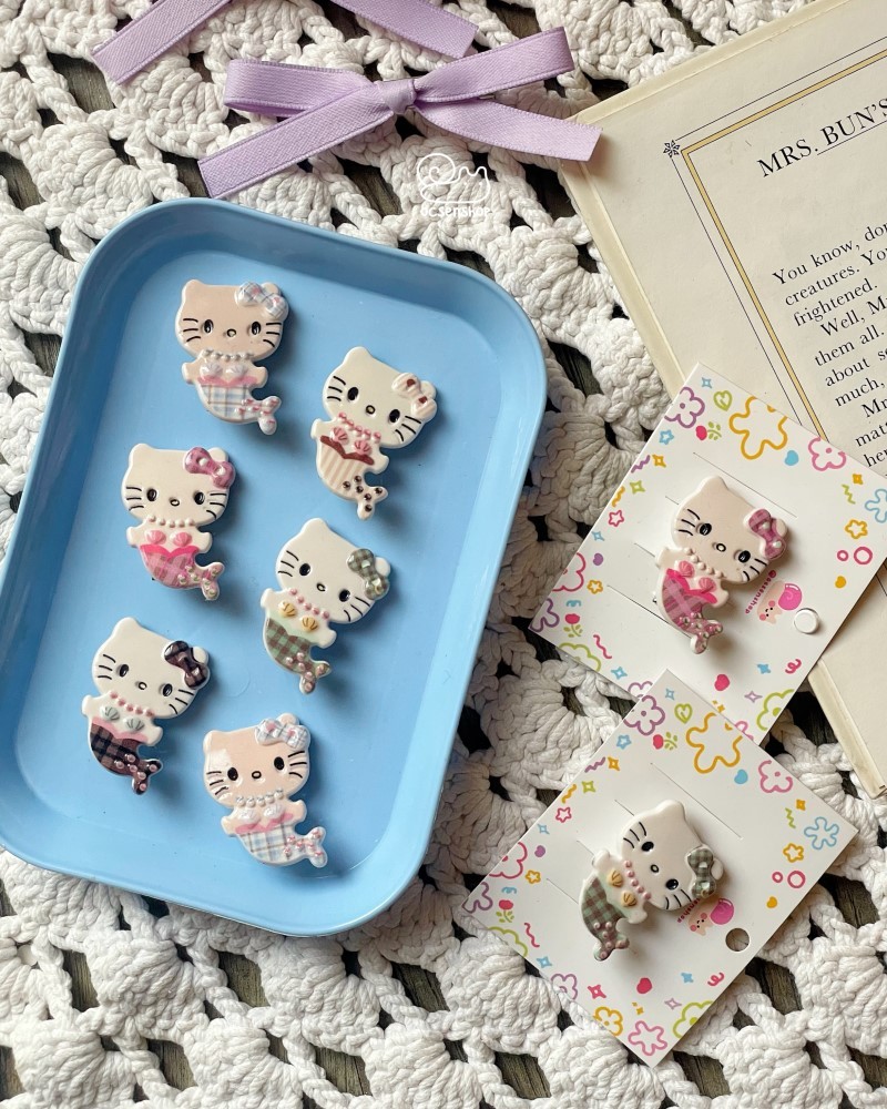 Kẹp tóc Hello Kitty đuôi cá